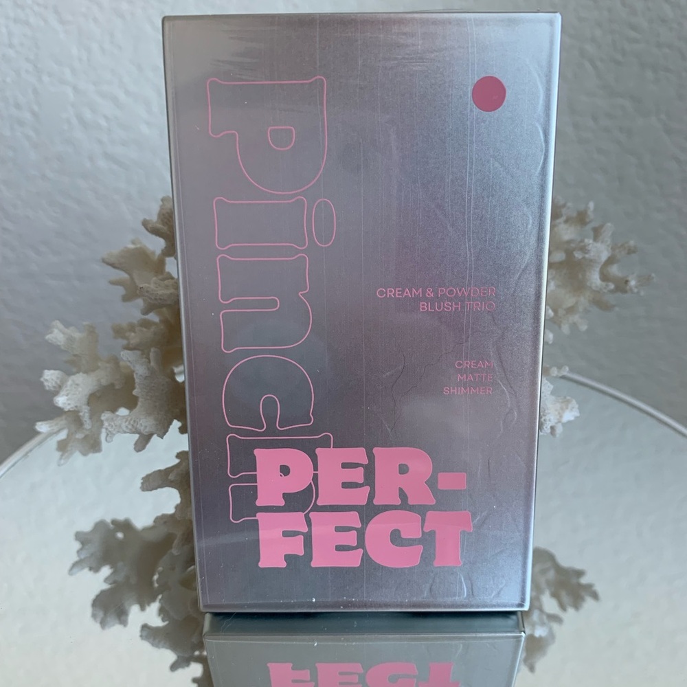 OZ LAB BEAUTY Pinch Perfect Cream + Powder Blush Trio • Flirty Flamingo NIB